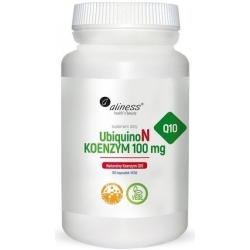Aliness UbiquinoN Naturalny Koenzym Q10 100mg 100kapsułek Vege cena 59,90zł