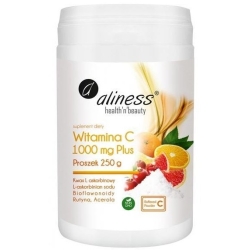 Aliness Witamina C 1000 Buforowana Plus Proszek 250g cena 44,90zł