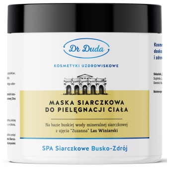 Dr Duda Maska Siarczkowa do pielęgnacji ciała 500g cena 39,00zł