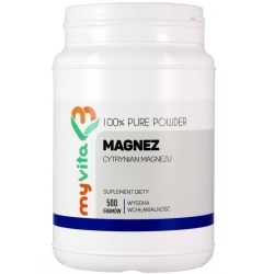 MyVita Magnez cytrynian magnezu proszek 500g cena 62,90zł