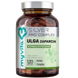 Myvita Silver Pure Ulga Zaparcia 120kapsułek cena 57,00zł