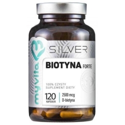 Myvita Silver Pure Biotyna forte 2500mcg 120kapsułek cena 54,90zł