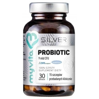 Myvita Silver Pure Probiotic 9 mld CFU 30kapsułek cena 42,00zł