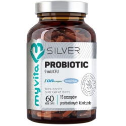 Myvita Silver Pure Probiotic 9 mld CFU 60kapsułek cena 66,90zł