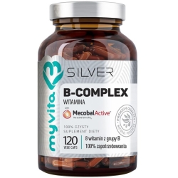 Myvita Silver Pure Witamina B-Complex 100% 120kapsułek cena 54,90zł