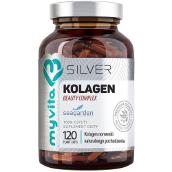 Myvita Silver Pure Kolagen Beauty- naturalny kolagen norweski 120kapsułek cena 63,00zł