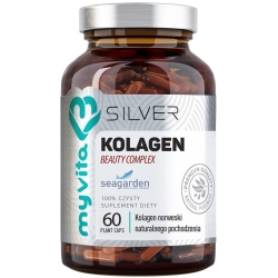 Myvita Silver Pure Kolagen Beauty- naturalny kolagen norweski 60kapsułek cena 39,90zł