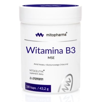 Dr Enzmann Witamina B3 MSE 180kapsułek Mito-Pharma cena 92,90zł