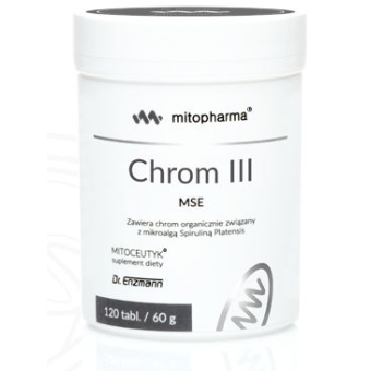 Dr Enzmann Chrom III trójwartościowy MSE 120tabletek Mito-Pharma cena 127,60zł