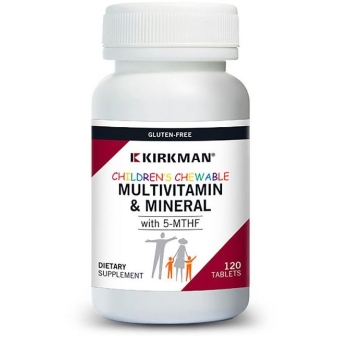 Kirkman Children's Chewable Multi-Vitamin Mineral with 5-MTHF (Hypoallergenic) 120tabletek cena 262,00zł