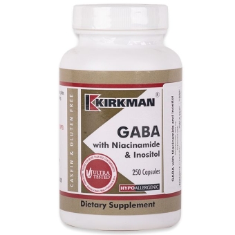 Kirkman GABA with Niacinamide & Inositol (Hypoallergenic) 250kapsułek cena 289,00zł