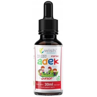 Wish Pharmaceutical ADEK Junior Forte krople dla dzieci 30ml cena 49,00zł