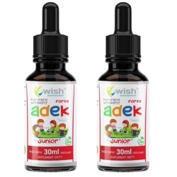 2 x Wish Pharmaceutical ADEK Junior Forte krople dla dzieci 30ml cena 92,00zł