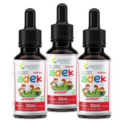 3 x Wish Pharmaceutical ADEK Junior Forte krople dla dzieci 30ml cena 141,00zł