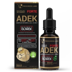 Progress Labs Witamina ADEK Complex A, D3, E, K2 MK-7 krople dla wegan 30ml cena 49,00zł