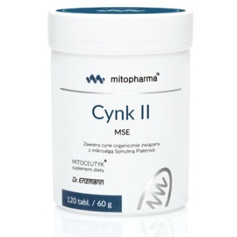 Dr Enzmann Cynk II MSE dwuwartościowy 120tabletek Mito-Pharma OSTATNIA SZTUKA cena 128,00zł