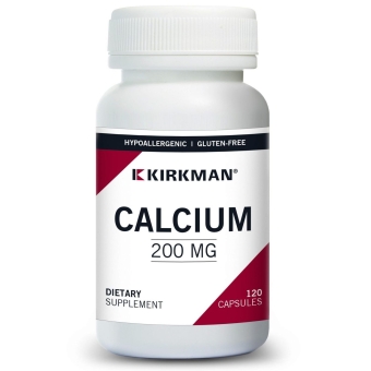 Kirkman Calcium 200mg Vitamin D (Hypoallergenic) wapń i witamina D 120kapsułek OSTATNIA SZTUKA! cena 133,90zł