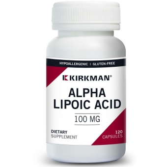 Kirkman Alpha Lipoic Acid 100mg (Hypoallergenic) kwas alfa-liponowy 120kapsułek cena 413,90zł