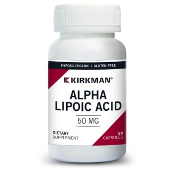 Kirkman Alpha Lipoic Acid 50mg (Hypoallergenic) kwas alfa-liponowy 90kapsułek cena 258,90zł