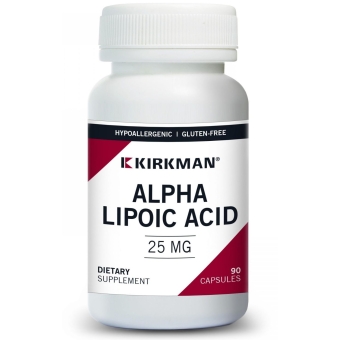 Kirkman Alpha Lipoic Acid 25mg (Hypoallergenic) kwas alfa-liponowy 90kapsułek cena 217,90zł