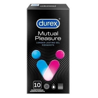 Durex Mutual Pleasure prezerwatywy 10sztuk cena 40,50zł