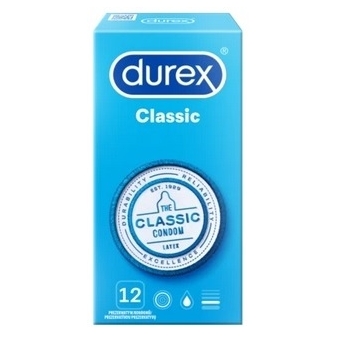 Durex Classic prezerwatywy 12sztuk cena 27,00zł