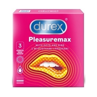 Durex Pleasuremax prezerwatywy 3sztuki cena 13,80zł