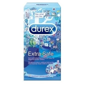 Durex Prezerwatywy Extra Safe Emoji 12sztuk cena 35,95zł