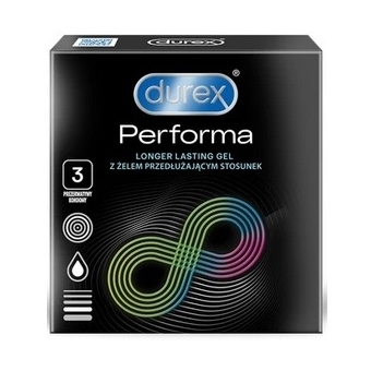 Durex Performa prezerwatywy 3sztuki cena 11,25zł