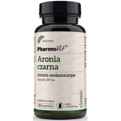 Pharmovit Aronia czarna (Aronia melanocarpa) 20:1 200mg 60kapsułek cena 28,65zł