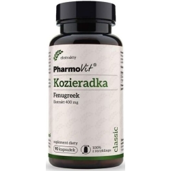 Pharmovit Kozieradka (Fenugreek) 400mg 90kapsułek cena 31,90zł