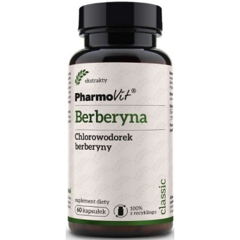 Pharmovit Berberyna (Chlorowodorek berberyny) 388mg 60kapsułek cena 49,20zł