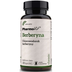 Pharmovit Berberyna (Chlorowodorek berberyny) 388mg 60kapsułek cena 46,89zł