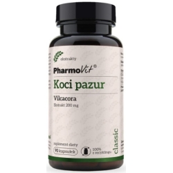 Pharmovit Koci pazur (Vilcacora) 200mg 90kapsułek cena 26,50zł