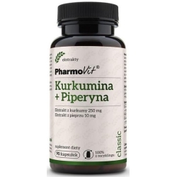 Pharmovit Kurkumina + Piperyna 90kapsułek cena 50,90zł