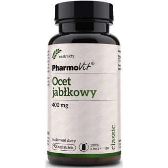 Pharmovit Ocet jabłkowy 400mg 90kapsułek cena 31,50zł