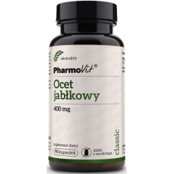 Pharmovit Ocet jabłkowy 400mg 90kapsułek cena 31,50zł