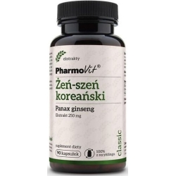 Pharmovit Żeń-szeń koreański (Panax ginseng) 250mg 90kapsułek cena 31,90zł