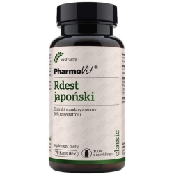 Pharmovit Rdest japoński ekstrakt 50% resweratrolu 90kapsułek cena 45,50zł