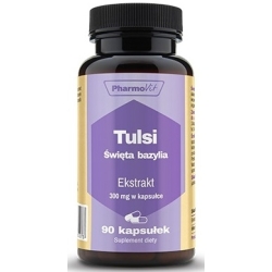 Pharmovit Tulsi święta bazylia ekstrakt 4:1 300mg 90kapsułek cena 38,90zł