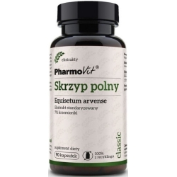 Pharmovit Skrzyp polny (Equisetum arvense) ekstrakt 7% krzemionki 90kapsułek cena 24,85zł