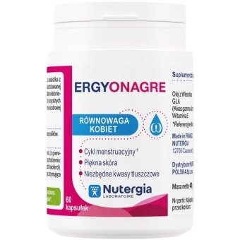 Nutergia Ergyonagre (Dobre samopoczucie kobiet) 60kapsułek cena 83,90zł