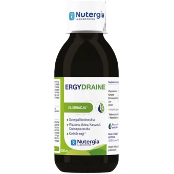 Nutergia Ergydraine (Detoksykacja organizmu) płyn 250ml cena 83,90zł