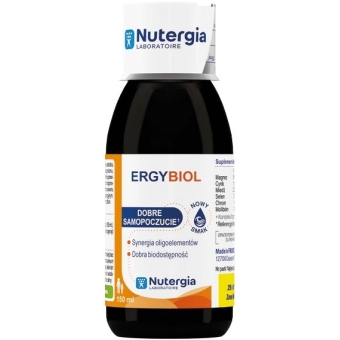 Nutergia Ergybiol (Sprawność intelektualna) płyn 150ml cena 63,90zł