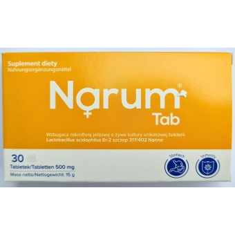 Narum Tab 500mg 30tabletek Vitaway LLC cena 46,50zł