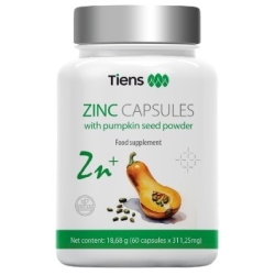 Tiens Cynk VEGAN 60kapsułek cena 75,00zł