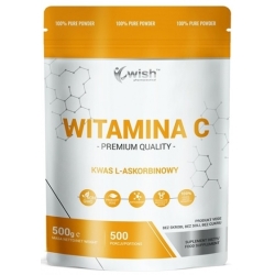 Wish Pharmaceutical Witamina C kwas L-Askorbinowy w proszku vege 500g cena 30,35zł
