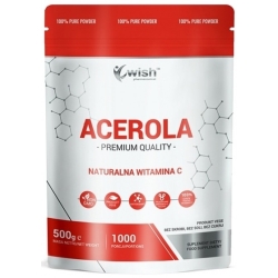 Wish Pharmaceutical Acerola Naturalna Witamina C w proszku Vege 500g cena 62,90zł