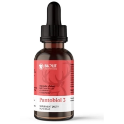 Biolit Pantobiol 3 Wyciąg olejowy z poroża jelenia 30ml data 31.04.2026 cena 336,00zł