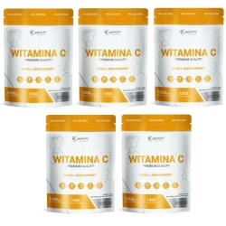 5 x Witamina C kwas L-Askorbinowy w proszku vege 1kg (1000g) Wish Pharmaceutical cena 185,00zł